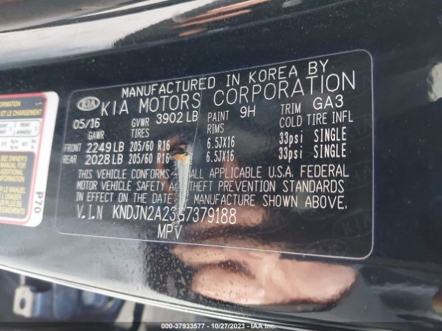 KNDJN2A23G7379188 KIA Soul Base