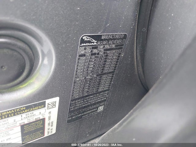 2021 JAGUAR F-PACE SADCT2FU2MA683463 Photo 8