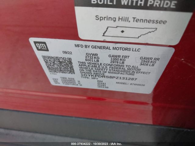 1GYKPDRS8PZ131287 Cadillac Xt6 Awd Premium Luxury