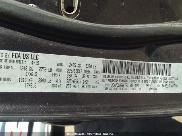 Dodge Journey Se Value Package 2019 3C4PDCAB0KT751612 Image 9