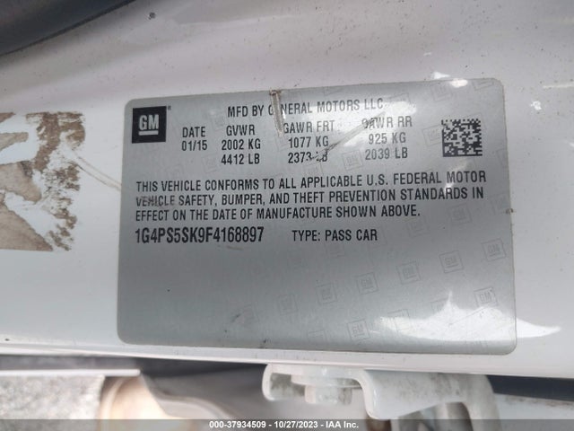 1G4PS5SK9F4168897 Buick Verano Leather Group