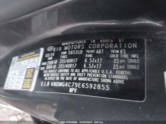 KNDMG4C79E6592855 KIA SEDONA LX