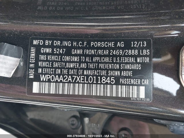 2014 PORSCHE PANAMERA WP0AA2A7XEL011845 Photo 8