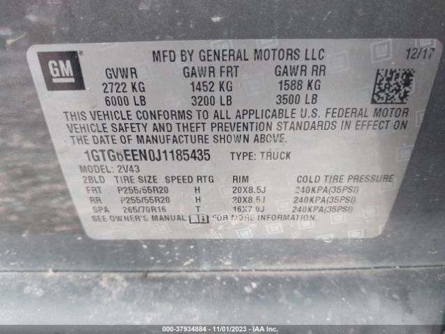 1GTG6EEN0J1185435 GMC Canyon Denali