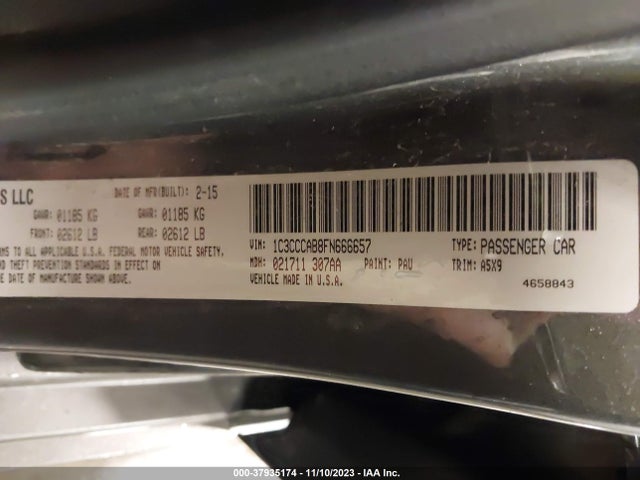 Chrysler 200 Limited 2015 1C3CCCAB8FN666657 Image 9
