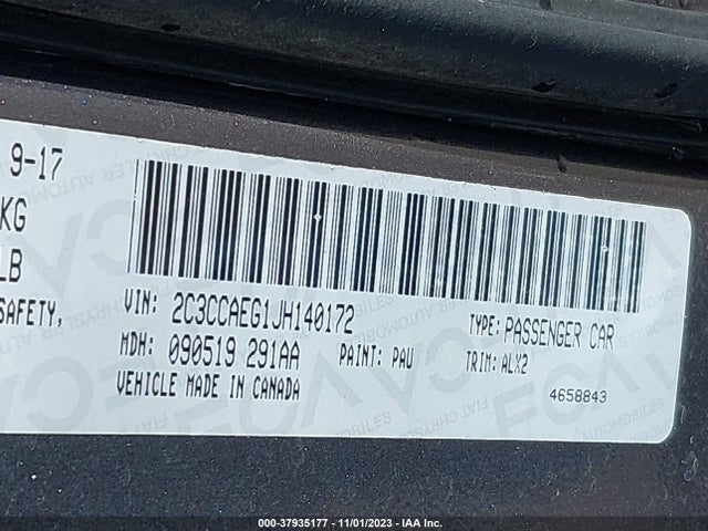 Chrysler 300 Limited 2018 2C3CCAEG1JH140172 Image 9
