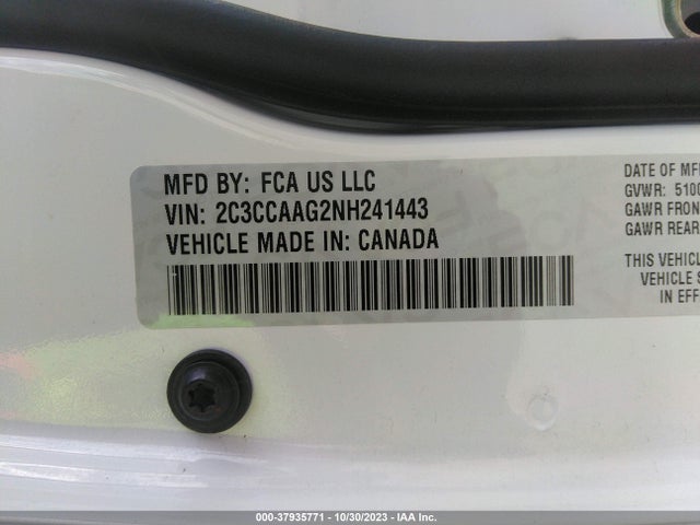 2C3CCAAG2NH241443 Chrysler 300 Touring