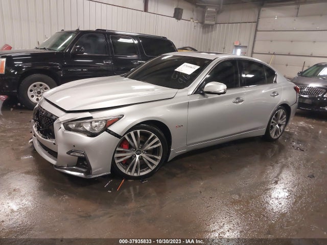 37935833 :رقم المزاد ، JN1EV7AP4JM358405 vin ، 2018 Infiniti Q50 3.0t Sport مزاد بيع