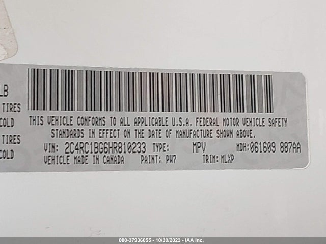 2C4RC1BG6HR810233 Chrysler Pacifica Touring-l