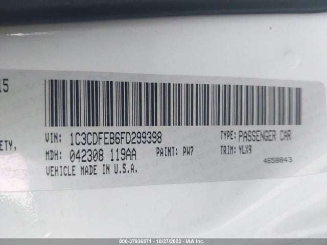 Dodge DART GT 2015 1C3CDFEB6FD299398 Image 9