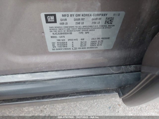 KL4CJGSB4EB594180 Buick Encore Leather