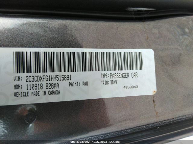 2017 DODGE CHARGER 2C3CDXFG1HH515891 Photo 8