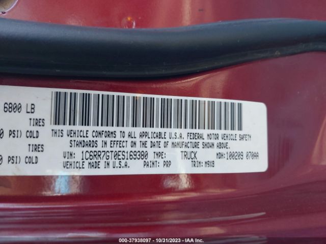 1C6RR7GT0ES169380 RAM 1500 Big Horn