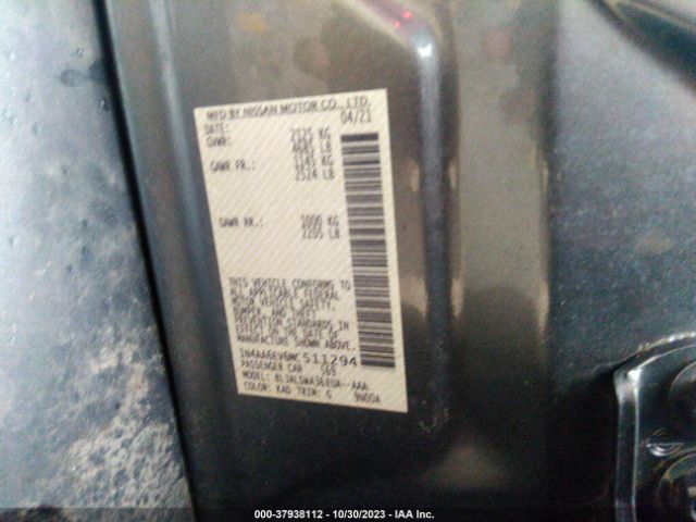 1N4AA6EV6MC511294 Nissan Maxima Sr