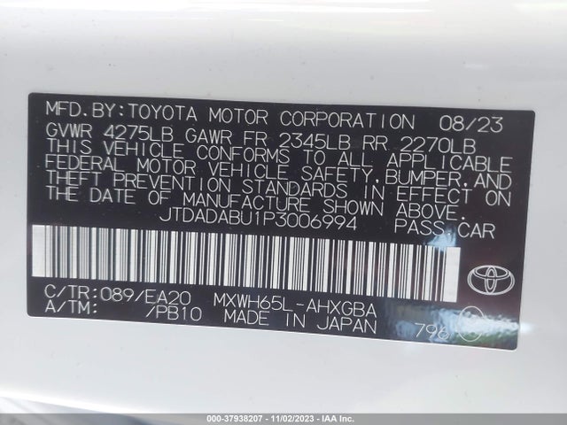 Toyota Prius Xle Awd-e 2023 JTDADABU1P3006994 Image 9