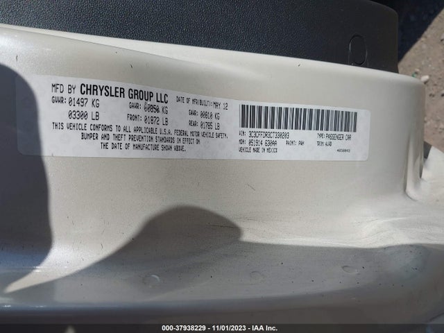 2012 FIAT 500C 3C3CFFDR3CT330203 Photo 8