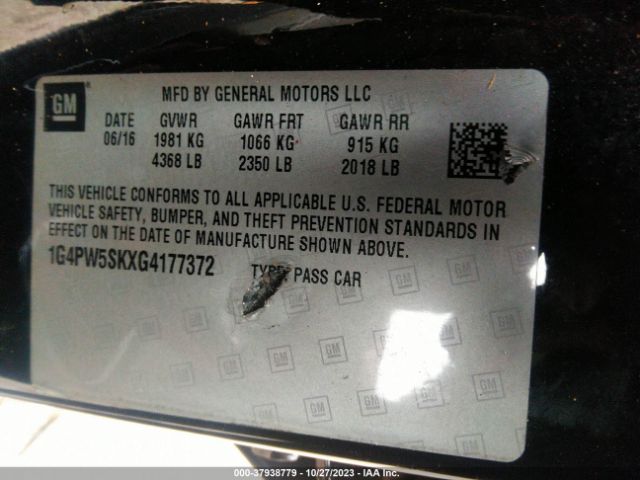 1G4PW5SKXG4177372 Buick Verano Sport Touring