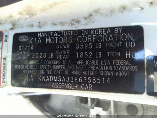 KNADM5A33E6358514 KIA RIO LX