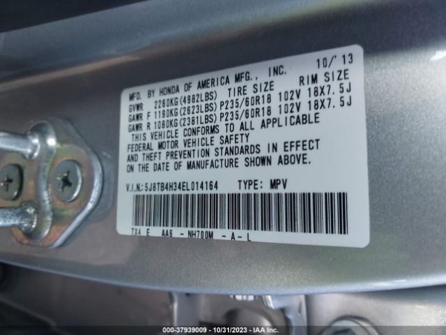 5J8TB4H34EL014164 Acura RDX