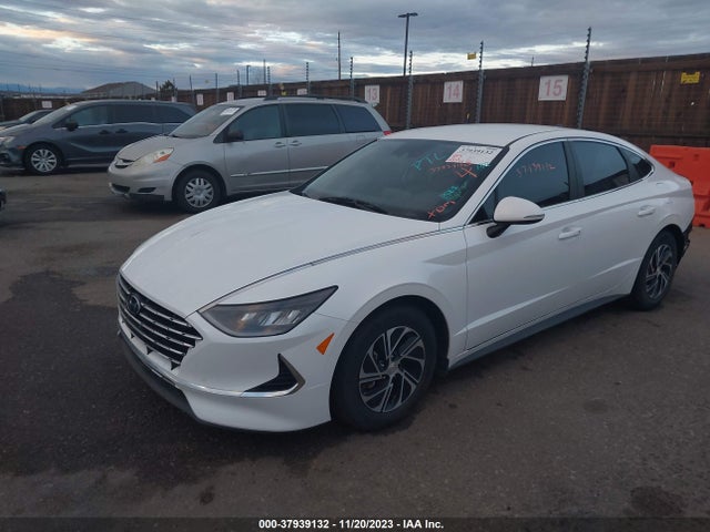 Hyundai Sonata Hybrid Blue 2021 KMHL24JJ1MA027502 Image 2
