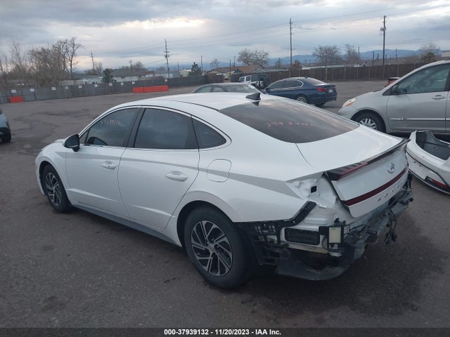 Hyundai Sonata Hybrid Blue 2021 KMHL24JJ1MA027502 Image 3