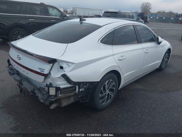 Hyundai Sonata Hybrid Blue 2021 KMHL24JJ1MA027502 Image 4