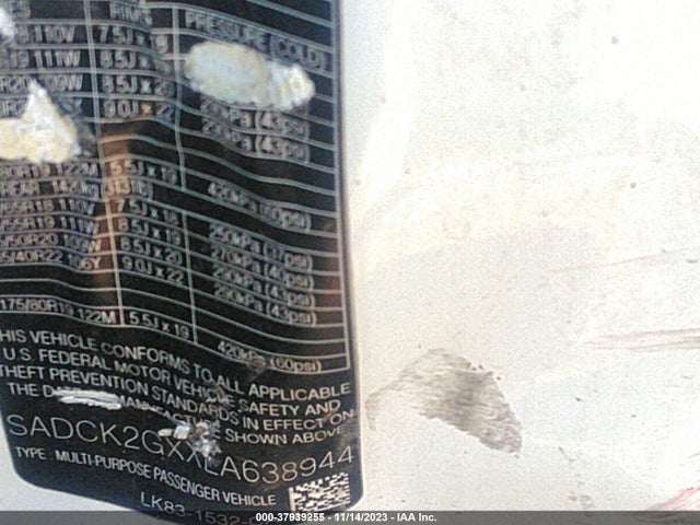 2020 JAGUAR F-PACE SADCK2GXXLA638944 Photo 8