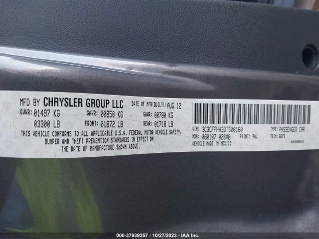 2013 FIAT 500 3C3CFFHH3DT500160 Photo 8