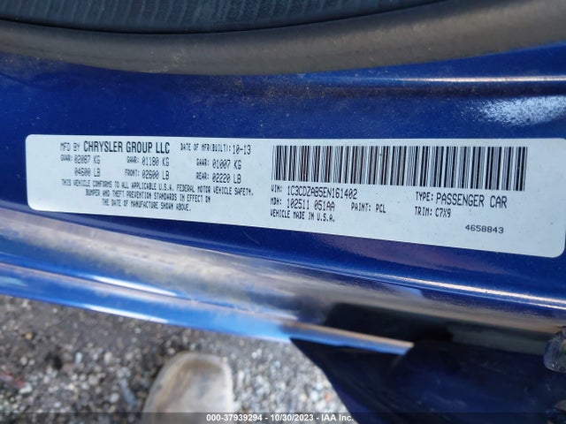 Dodge AVENGER SE 2014 1C3CDZAB5EN161402 Image 9