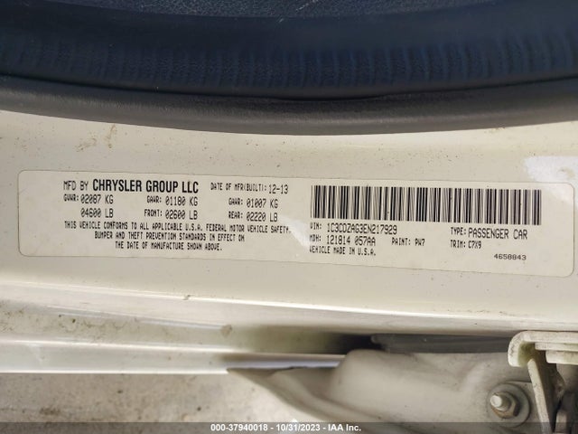 Dodge AVENGER SE 2014 1C3CDZAG3EN217929 Image 9