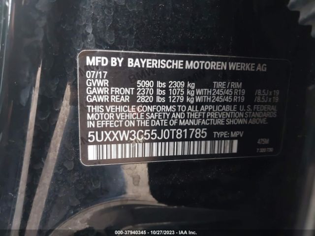 5UXXW3C55J0T81785 BMW X4 Xdrive28i