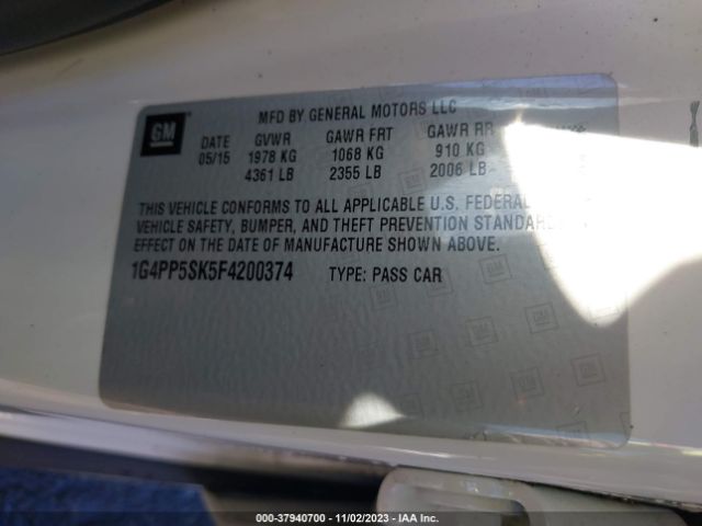 1G4PP5SK5F4200374 Buick Verano