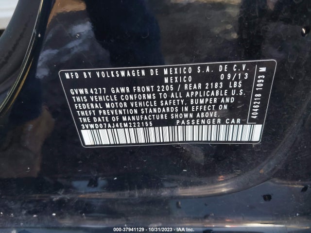 3VWD07AJ4EM222155 Volkswagen Jetta Sedan Se