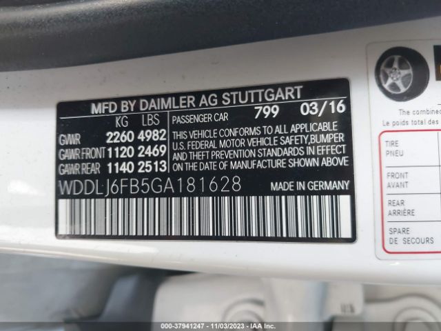 WDDLJ6FB5GA181628 Mercedes-Benz Cls Cls 400