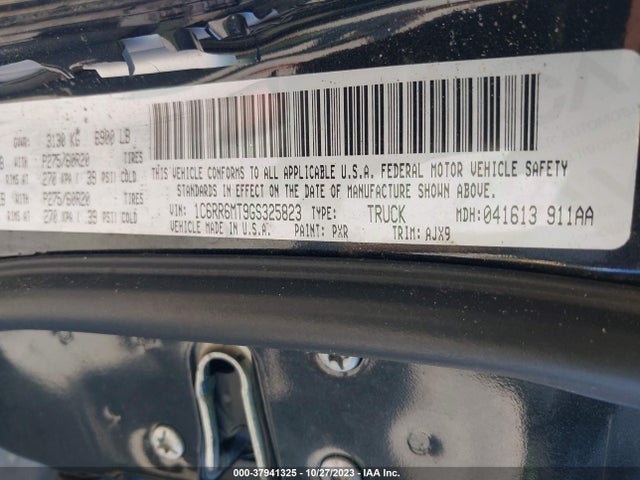 1C6RR6MT9GS325823 RAM 1500 Sport