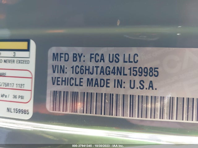 Jeep Gladiator Sport S 2022 1C6HJTAG4NL159985 Image 9