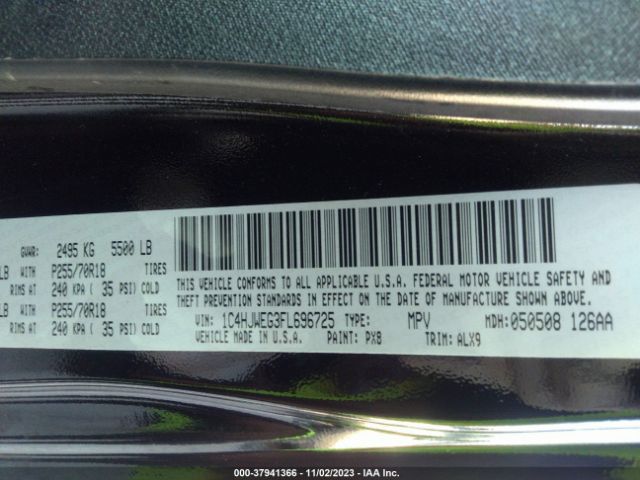 1C4HJWEG3FL696725 Jeep Wrangler Unlimited Sahara
