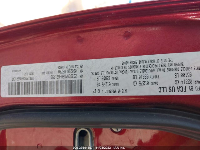 Chrysler 300 Limited 2017 2C3CCAAG6HH661792 Image 9