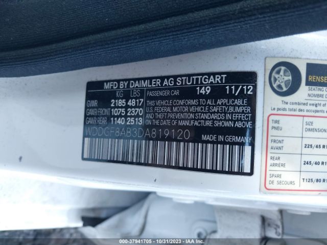 2013 MERCEDES-BENZ C-CLASS WDDGF8AB3DA819120 Photo 8