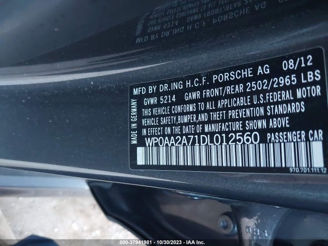 2013 PORSCHE PANAMERA WP0AA2A71DL012560 Photo 8