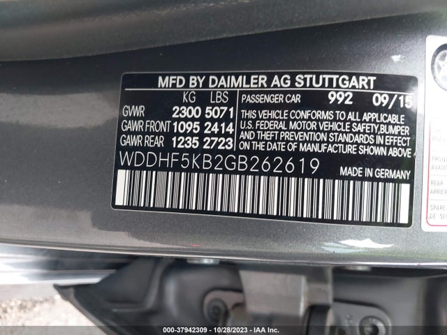 Mercedes-Benz E 350 E 350 Luxury 2016 WDDHF5KB2GB262619 Image 9