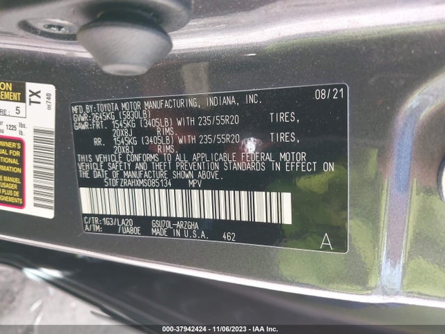 Toyota Highlander Platinum 2021 5TDFZRAHXMS085134 Image 9