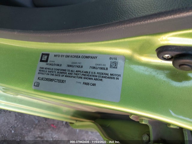 Chevrolet Spark 1lt Cvt 2015 KL8CD6S96FC755301 Image 9