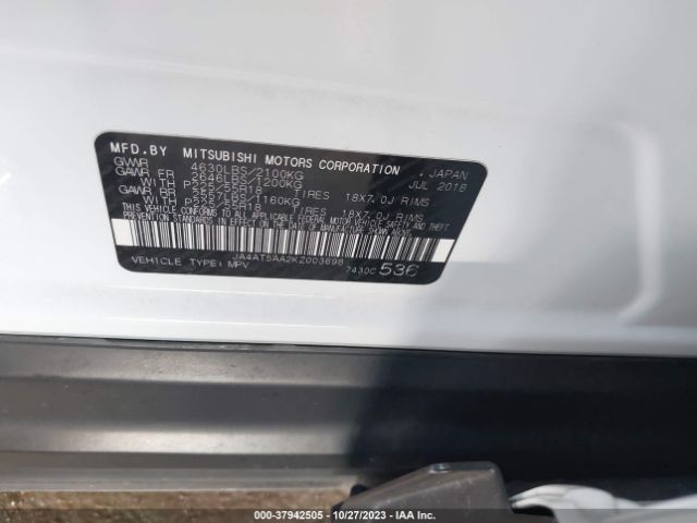 2019 MITSUBISHI ECLIPSE CROSS JA4AT5AA2KZ003698 Photo 8