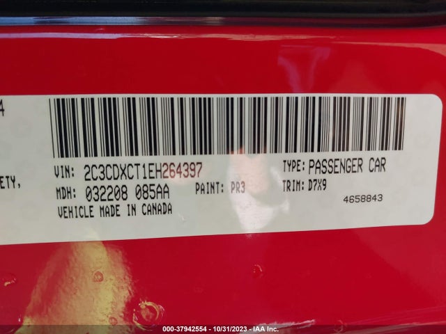 Dodge CHARGER R/T 2014 2C3CDXCT1EH264397 Image 9