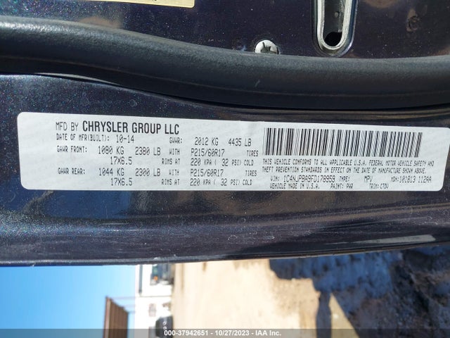 1C4NJPBA9FD178959 Jeep Patriot Altitude Edition
