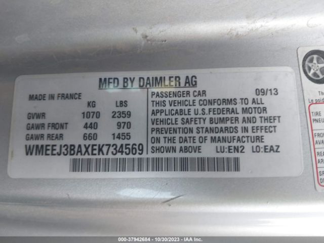 WMEEJ3BAXEK734569 Smart Fortwo Passion/pure