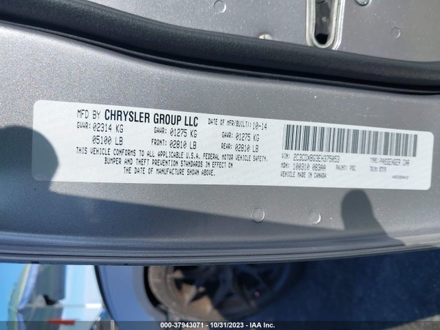 Dodge Charger Se 2014 2C3CDXBG3EH375053 Image 9