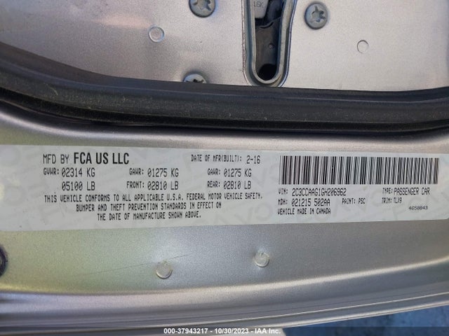 2C3CCAAG1GH206962 Chrysler 300 Limited