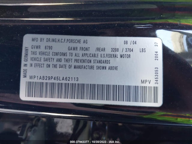 2005 PORSCHE CAYENNE WP1AB29P45LA62113 Photo 8